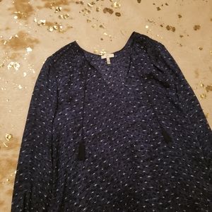EUC Joie S Blue Long Sleeve Silk Blouse